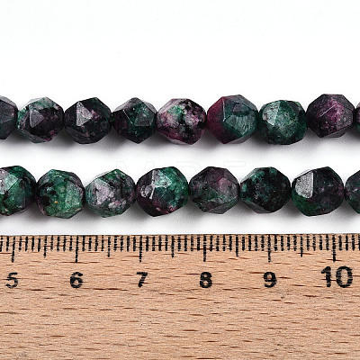 Dyed Natural Sesame Jasper Beads Strands G-T139-8mm-47F-1