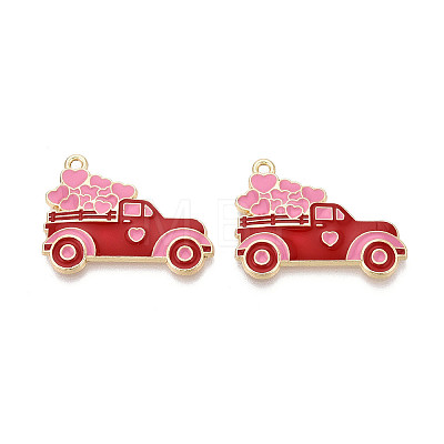 Alloy Enamel Pendants ENAM-T024-06A-G-1