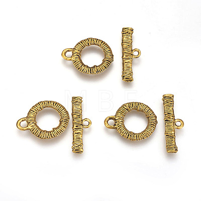 Tibetan Style Alloy Toggle Clasps PALLOY-E500-01AG-1