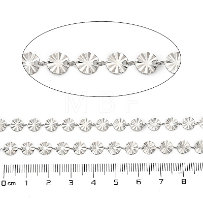 304 Stainless Steel Flower Link Chains CHS-A016-66B-P01-1