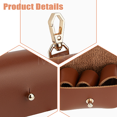 PU Imitation Leather Wedding Ring Pouch ABAG-WH0038-45B-1