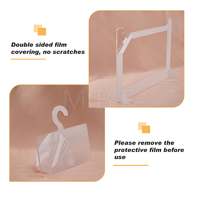 Transparent Acrylic Mini Photocard Hanger Rack ODIS-WH0002-47-1