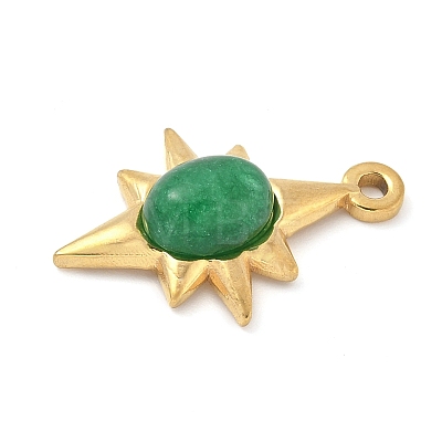 Dyed Synthetic Gemstone Pendants LS-STAS-R162-05G-03-1
