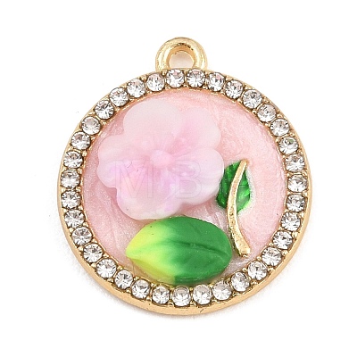 Alloy Enamel Pendants RB-CBA01F2-03G-B-1
