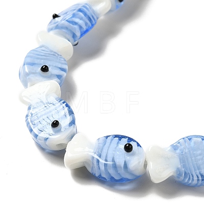 Handmade Lampwork Beads Strands LAMP-G154-07F-1