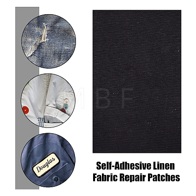 Self Adhesive Linen Fabric DIY-WH0542-20A-1