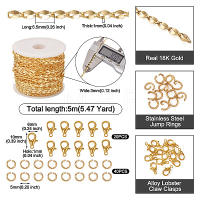 DIY Chain Bracelet Necklace Making Kit DIY-TA0004-94-1