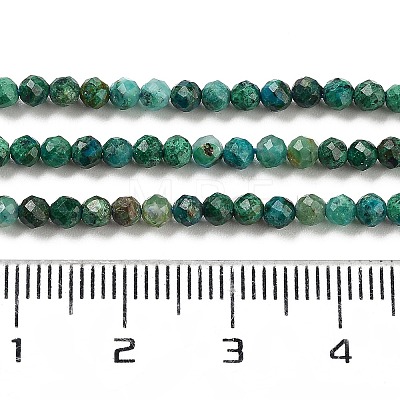 Natural Chrysocolla Beads Strands X-G-P514-A03-02-01-1