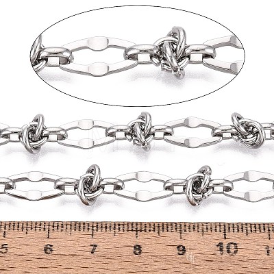 304 Stainless Steel Hexagon Link Chains CHS-Q009-12P-1
