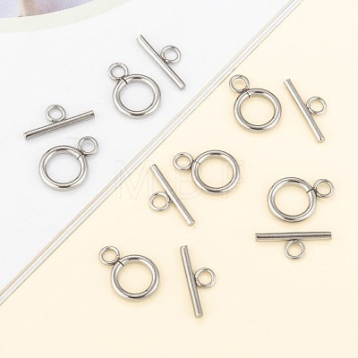 304 Stainless Steel Toggle Clasps STAS-F114-04P-B-1