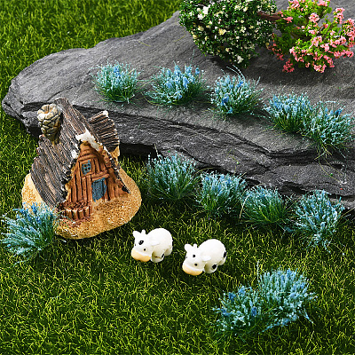Resin Mini Grass Tufts AJEW-WH20120-10A-01-1
