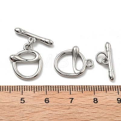 Brass Toggle Clasps KK-B129-18P-1