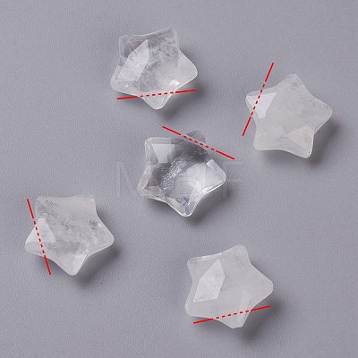 Natural Quartz Crystal Charms X-G-H241-04K-1