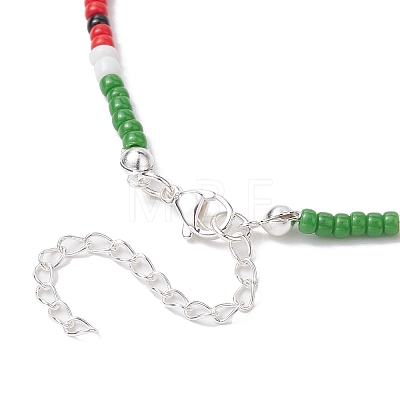 MIYUKI Round Rocailles Beaded  Necklaces NJEW-TA00160-1