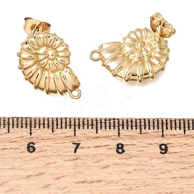 304 Stainless Steel Stud Earring Findings STAS-D391-04A-G-1