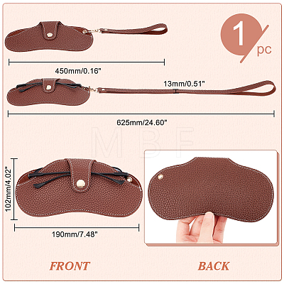Imitation Leather Glasses Cases AJEW-WH0248-241D-1