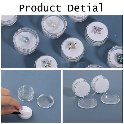 20Pcs Plastic Nail Decorate Storages MRMJ-CA0001-41A-1