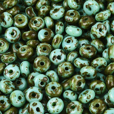 Picasso Glass Seed Beads SEED-N010-01F-1
