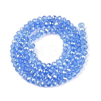 Electroplate Glass Beads Strands EGLA-A044-T3mm-A14-1