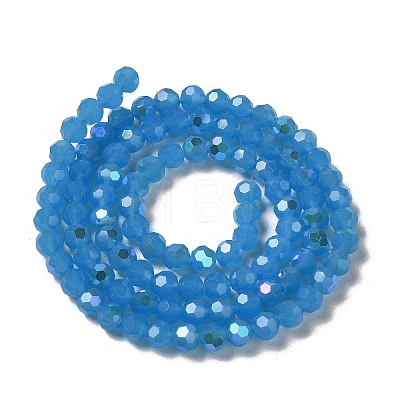 Imitation Jade Glass Beads Strands EGLA-A035-J6mm-L07-1