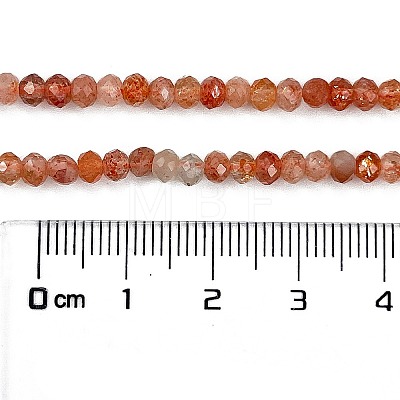 Natural Sunstone Beads Strands G-L597-B02-02-1
