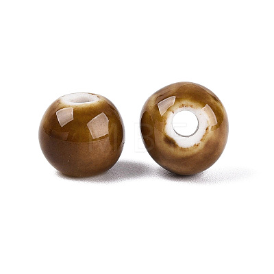 Vintage Handmade Porcelain Beads PORC-Q006-13A-34-1