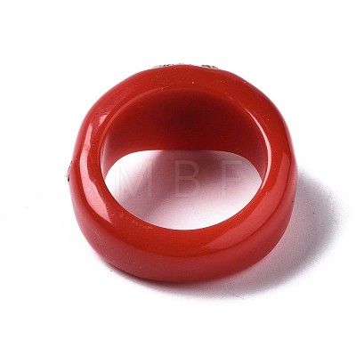 Opaque Acrylic Finger Rings RJEW-Q162-001D-1