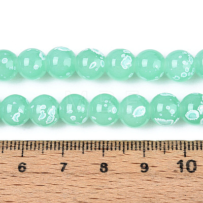 Baking Paint Glass Beads X1-DGLA-N015-8mm-07-1