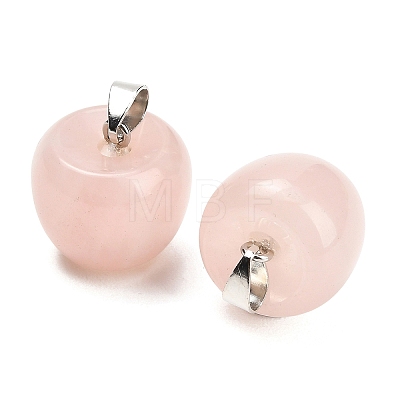 Natural Rose Quartz Pendants GG-K002-15B-1