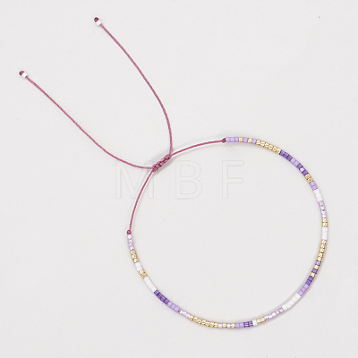 Minimalist Summer Glass Seed Beaded Adjustable Bracelets for Women LS-JD5606-1-1