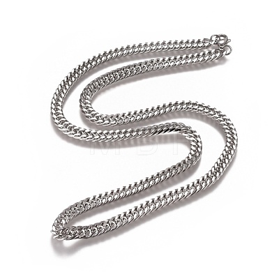 Men's Cuban Link Chain Necklaces NJEW-L172-2-1
