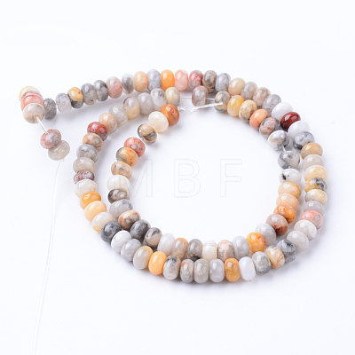 Natural Crazy Lace Agate Bead Strands X-G-R403-4x6-04-1