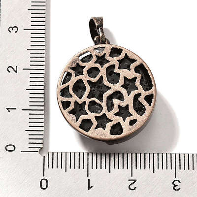 Natural Lava Rock Pendants G-P560-01R-21-1