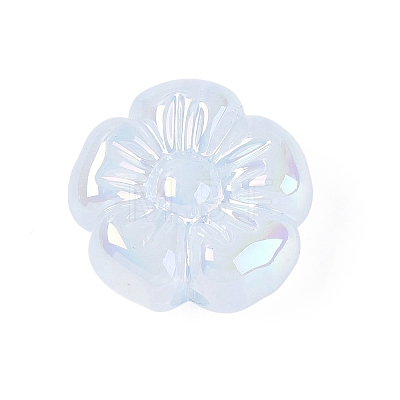 UV Plating Opaque Acrylic Beads OACR-N161-08B-1