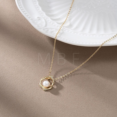 925 Sterling Silver & Natural Freshwater Pearl Pendants SE-CBA9BBC-02G-1