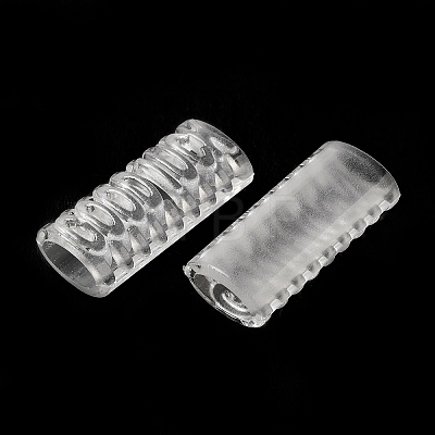 Transparent Acrylic European Beads TACR-G048-13-1