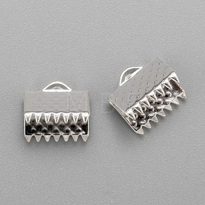 Iron Ribbon Crimp Ends E004Y-S-01-1