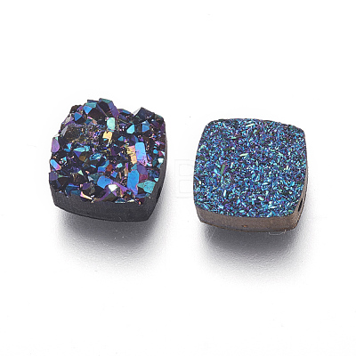 Imitation Druzy Gemstone Resin Beads RESI-L026-K-1