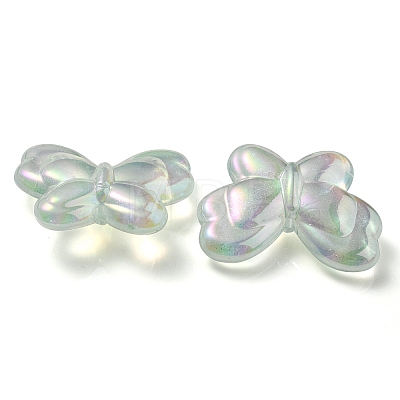 UV Plating Luminous Transparent Acrylic Beads OACR-P010-11E-1