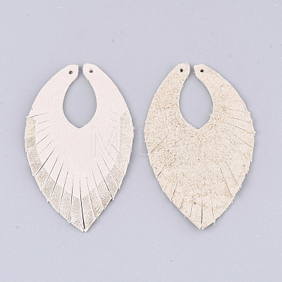 Eco-Friendly Cowhide Leather Big Pendants FIND-S301-22H-1