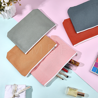 5Pcs 5 Colors Cloth Zipper Jewelry Bag Gift Pouches ABAG-WH0077-11A-1