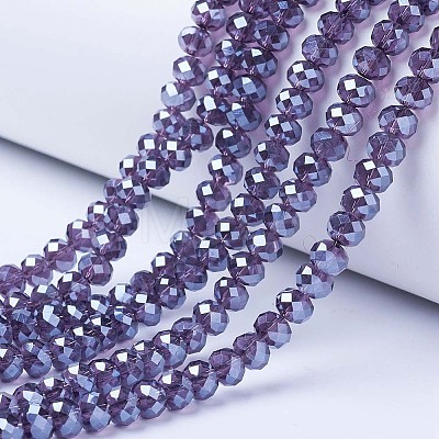 Electroplate Glass Beads Strands LS-EGLA-A044-T8mm-A15-1
