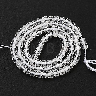 Natural Quartz Crystal Rock Crystal Beads Strands G-H042-A45-02-1