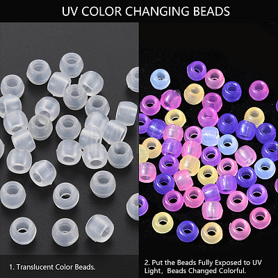 Transparent Plastic Beads KY-N018-001-A01-1