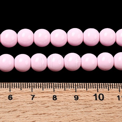 Painted Glass Bead Strands DGLA-S071-8mm-B2-1