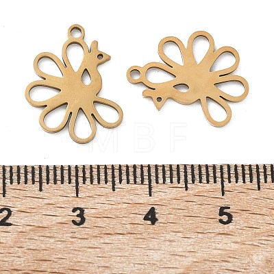 201 Stainless Steel Pendants STAS-F337-08G-1