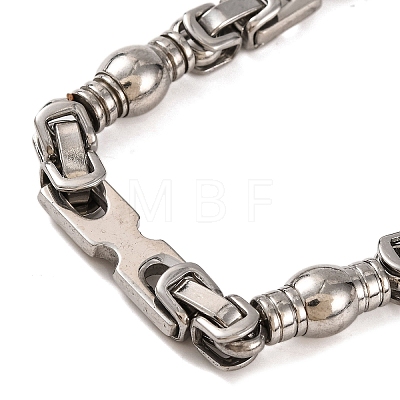 Tarnish Resistant 304 Stainless Steel Link Chain Bracelets BJEW-B078-82P-1