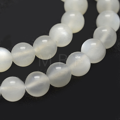 Natural White Moonstone Beads Strands X-G-P335-04-6mm-1