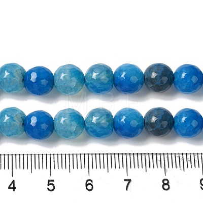 Dyed & Heated Natural Dragon Veins Agate Beads Strands G-P539-A01-17-1