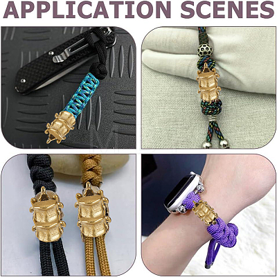 4Pcs Brass European Beads KK-HY0004-67AG-1